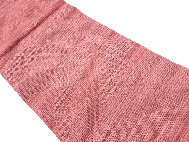 抽象模様織出し夏用名古屋帯